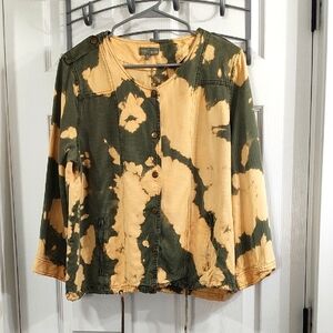 Market & Spruce Bleach Splashed Jacket